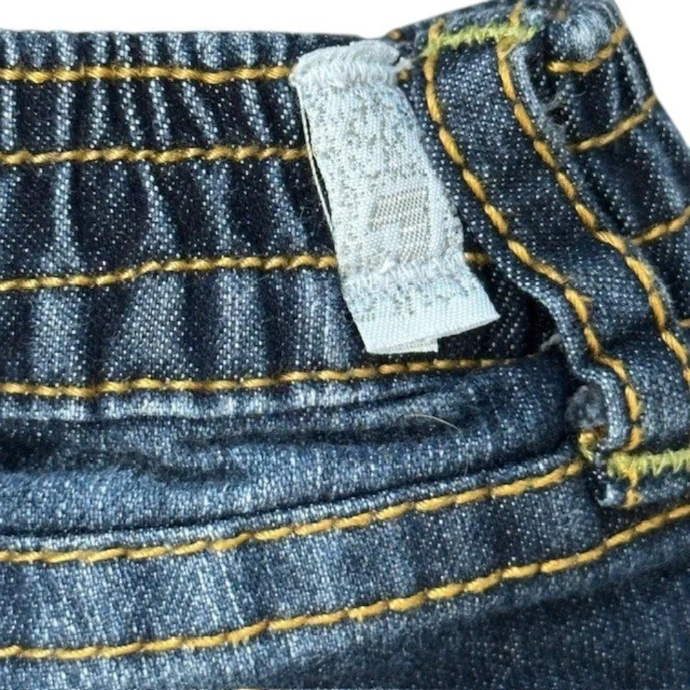 7 For All Mankind Kids Denim Jeans Dark Wash Snap‎ Button Closure 18M